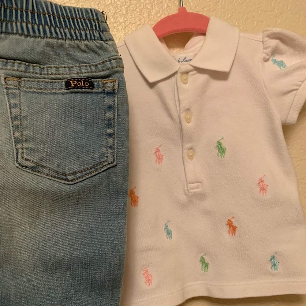 Ralph Lauren Polo Baby Girl Set